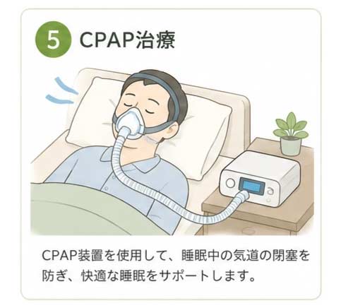 ⑤CPAP治療
